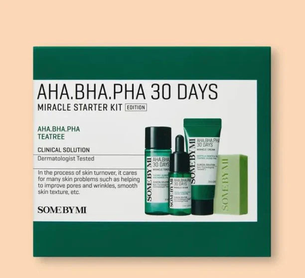 مجموعة البدء المعجزة AHA-BHA-PHA من SOME BY MI لمدة 30 يومًا