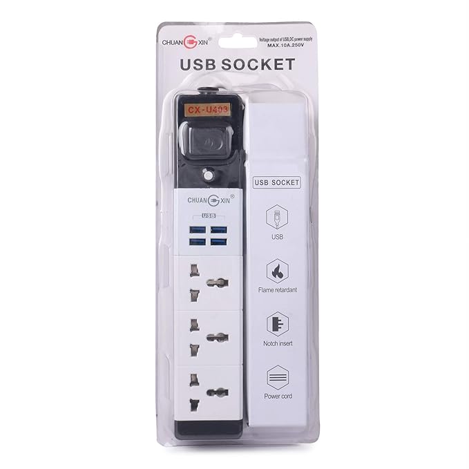 3 مقابس ذكية و4 منافذ USB