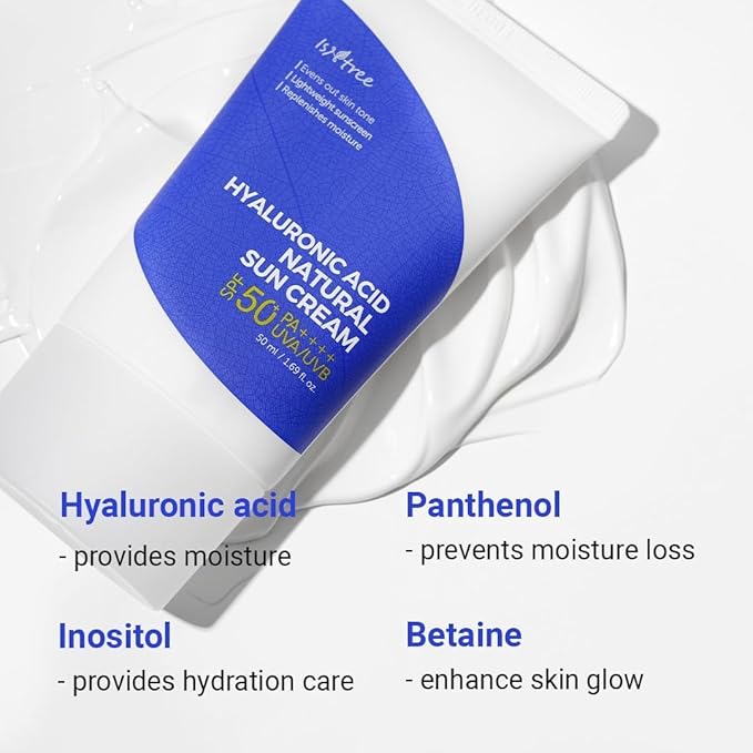 واقي شمس طبيعي بحمض الهيالورونيك (SPF 50)